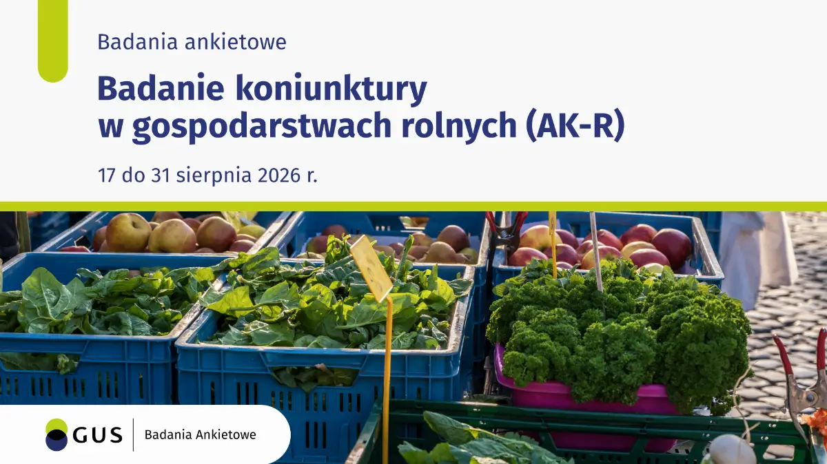 Badanie Koniunktury w Gospodarstwach Rolnych (AK-R) rozpoczęte
