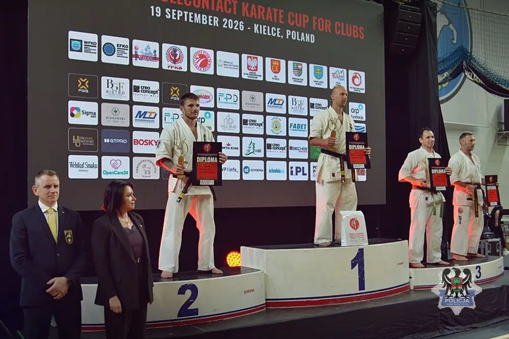 Wałbrzyski policjant z medalem na Europejskim Pucharze Karate