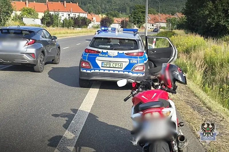 Działania policji dotyczące motocyklistów w Wałbrzychu