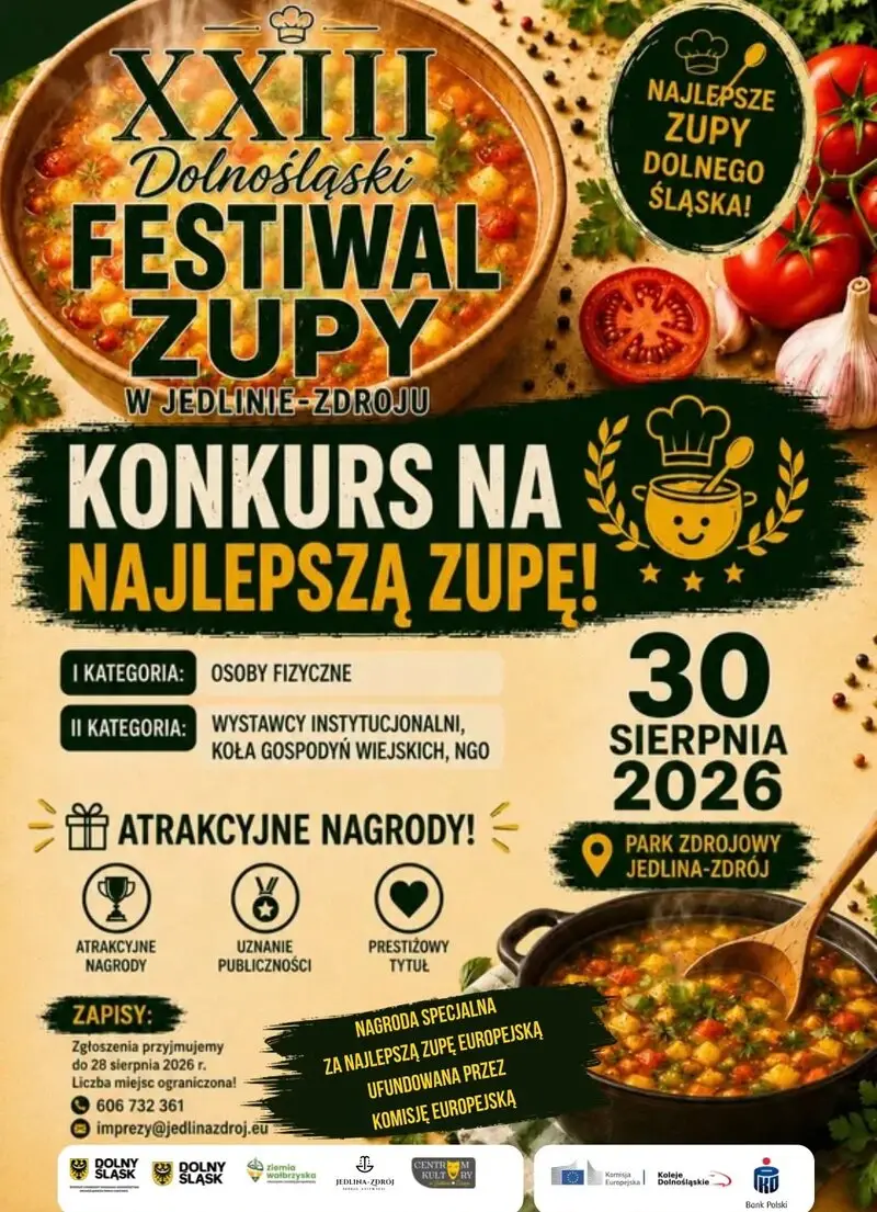 Konkurs na najlepszy przepis na zupę w kulinarnej stolicy Dolnego Śląska