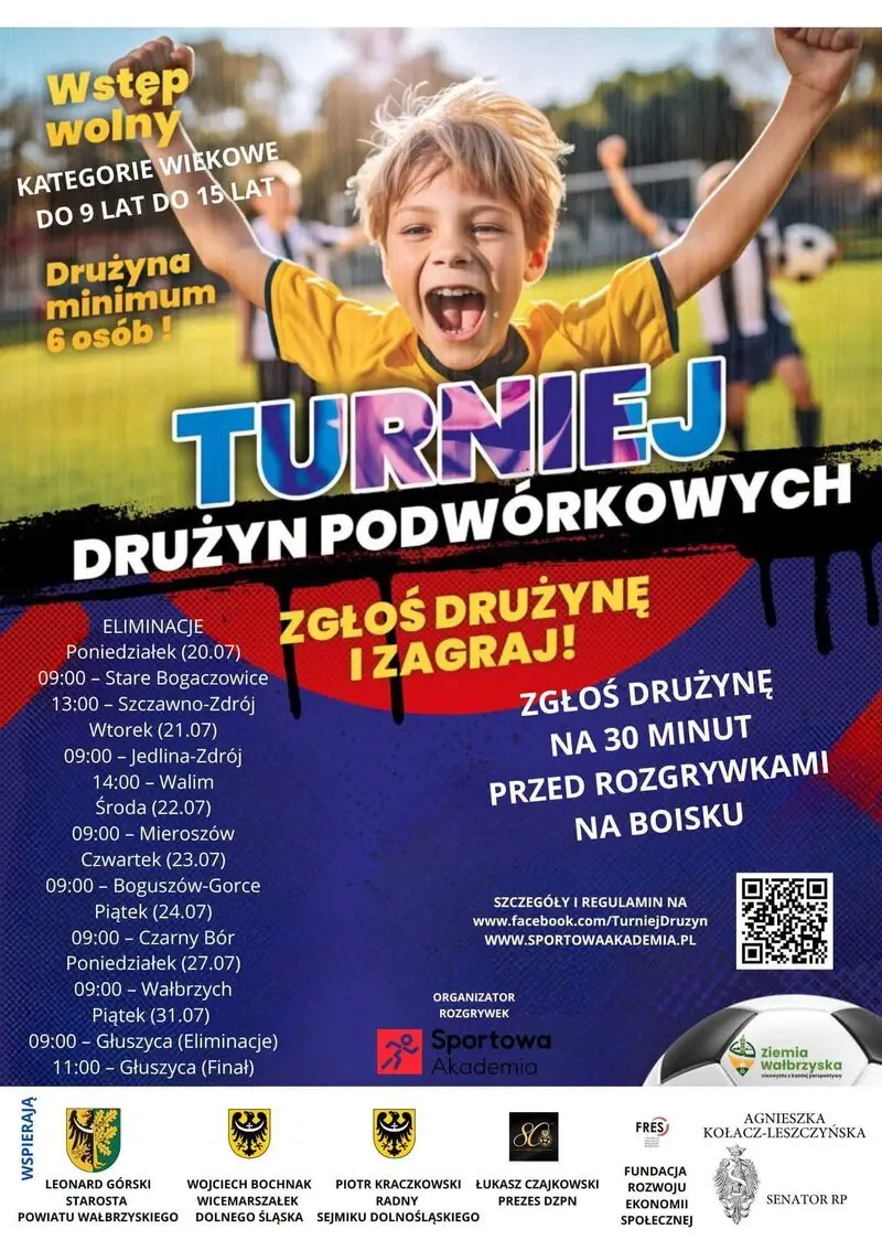 Turniej Drużyn Podwórkowych dla dzieci i młodzieży w powiecie wałbrzyskim