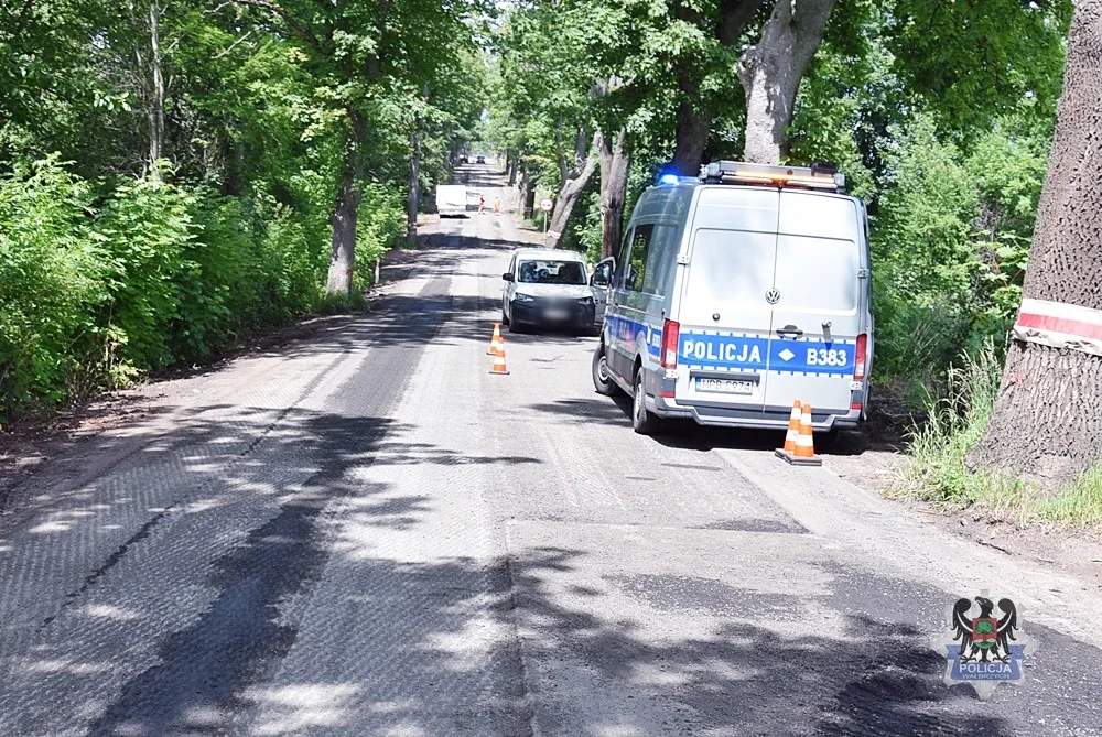 Wypadek rowerzysty w powiecie wałbrzyskim - apel policji o bezpieczeństwo